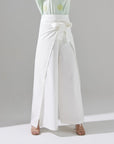 White Wrap Around Pants