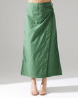 Moss Green Wrap Detail Pants