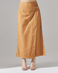 Tan Wrap Detail Pants