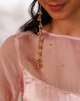 Sana Suit Set - Pink Wine Ombre Mashru Silk Straight Suit Set with Dupatta