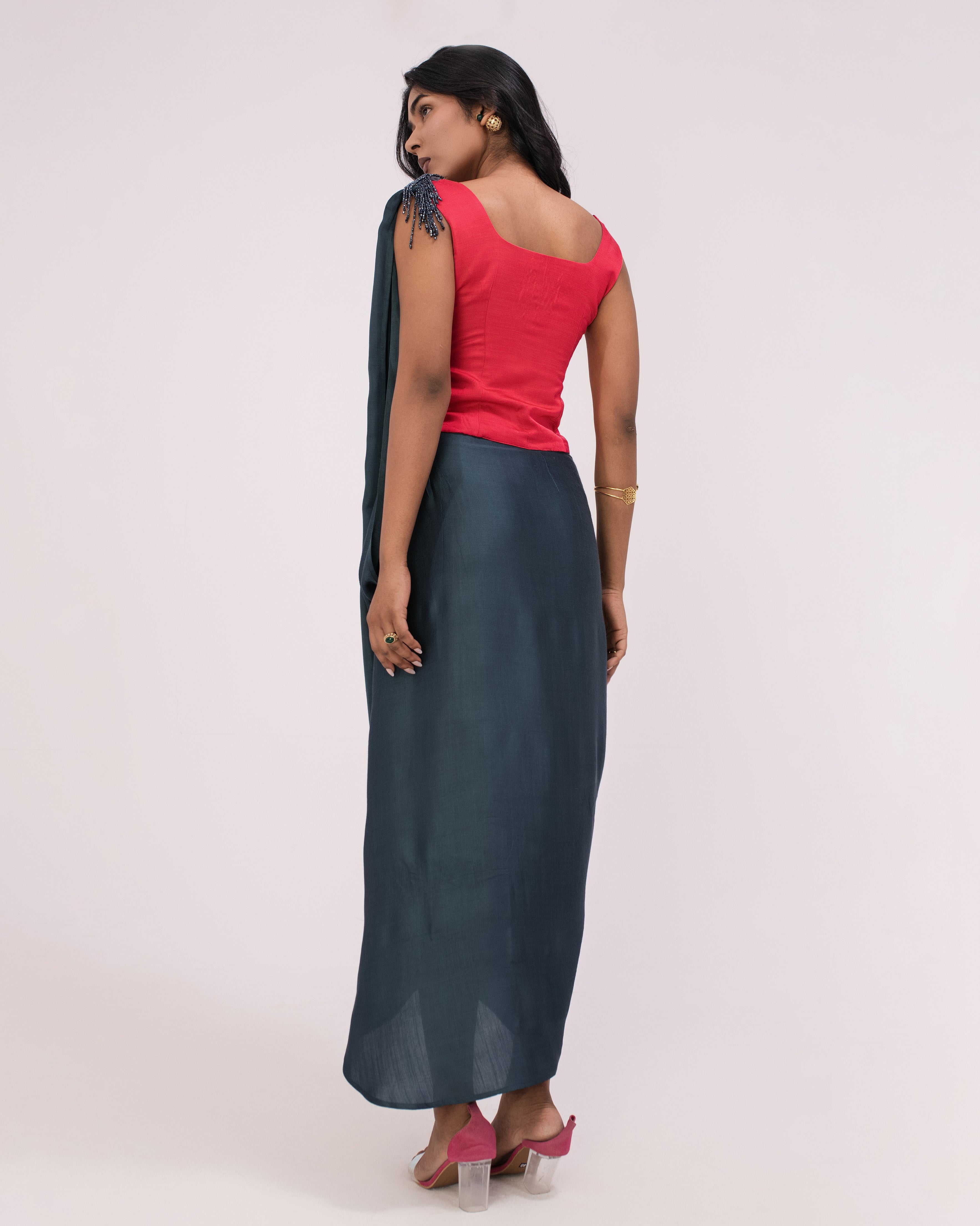 Aayat drape skirt
