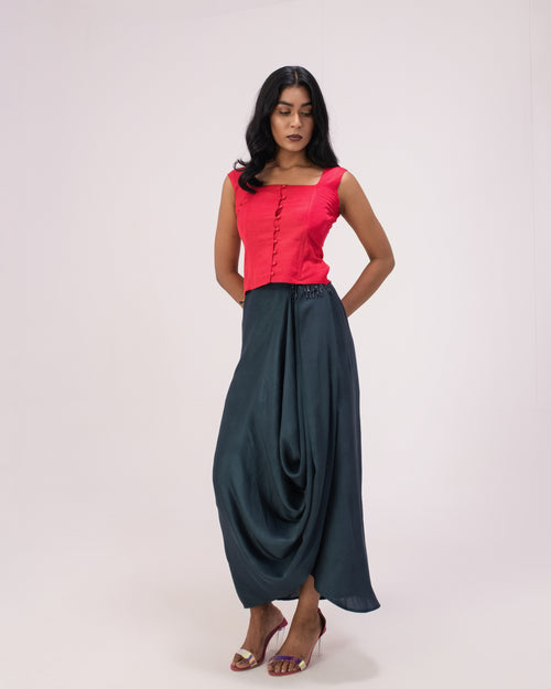 Aayat drape skirt