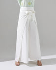 WHITE WRAP AROUND PANTS