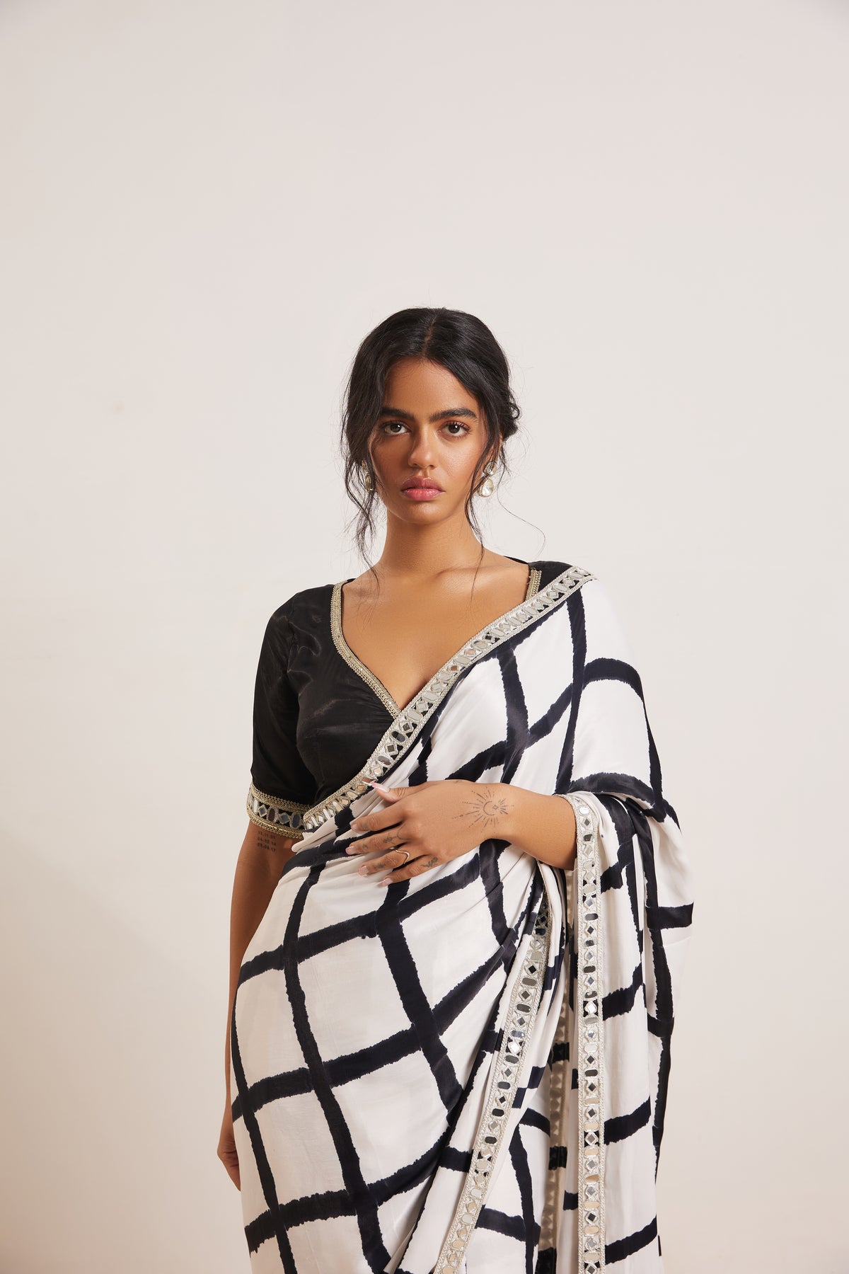 Anantra Chequered Saree