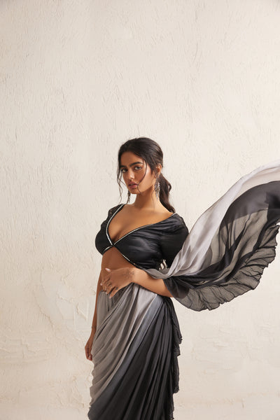 Indu Ruffled Saree