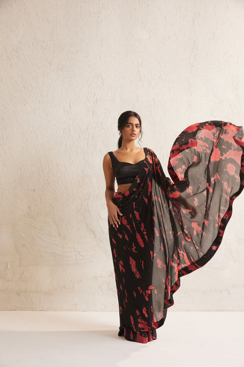 Ratna Marble Print Saree
