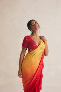 Arani Ruffled Saree