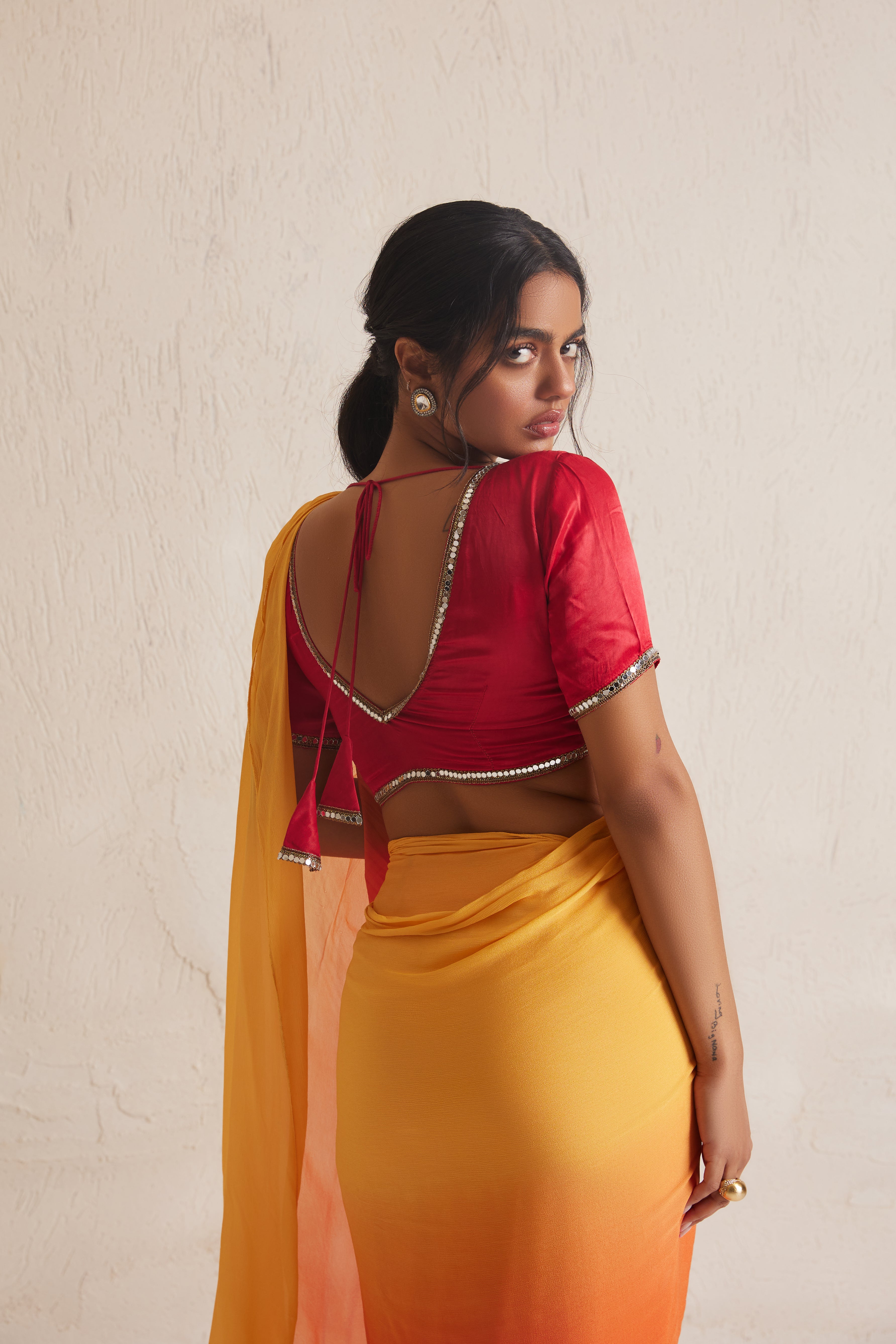 Arani Ruffled Saree