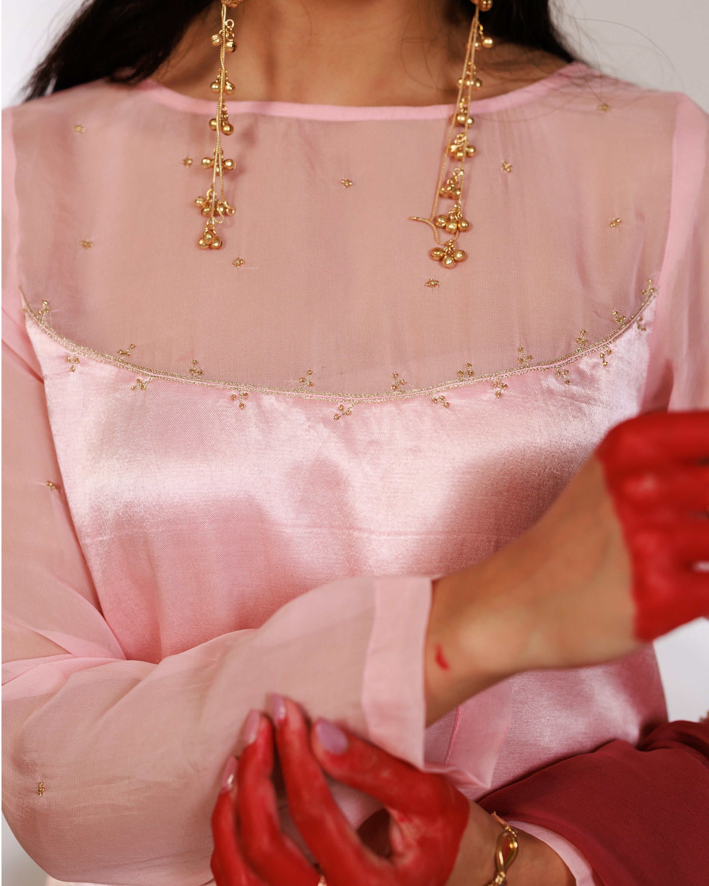 Sana Suit Set - Pink Wine Ombre Mashru Silk Straight Suit Set with Dupatta