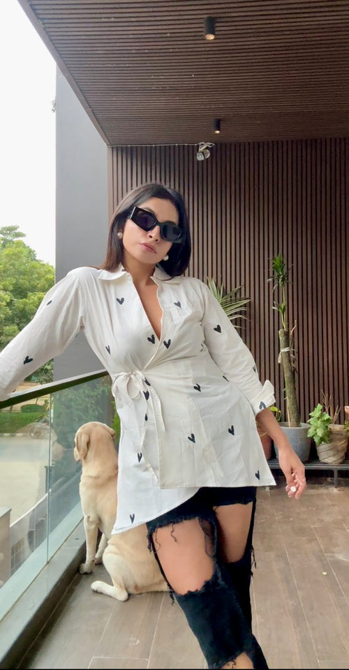 Daisy Wrap Shirt